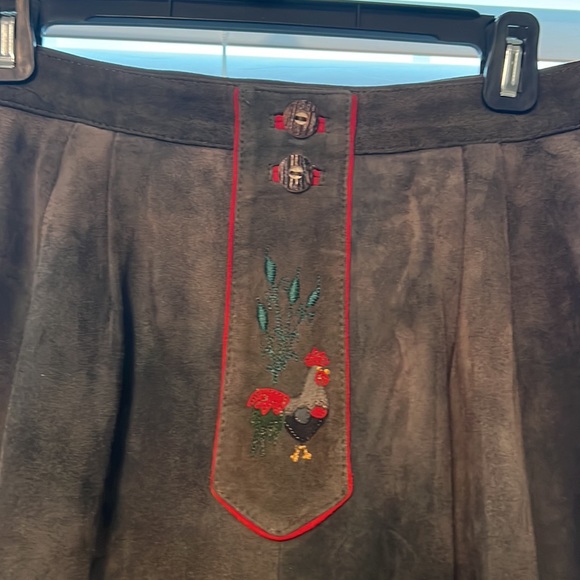 Authentic Austrian suede skirt. EU 38 - Picture 2 of 6